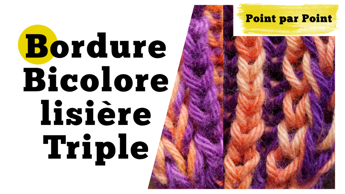 Point par point - Bordure Bicolore lisière Triple